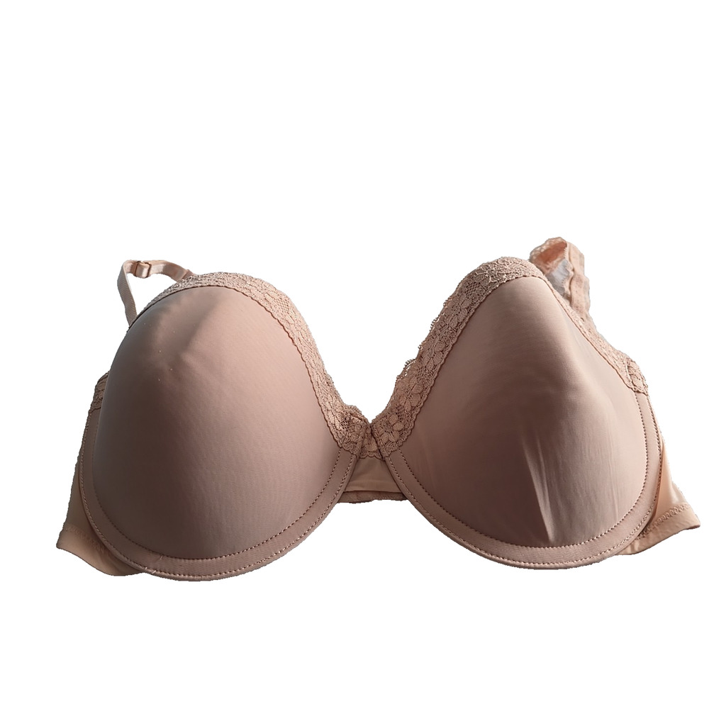 No Nonsense Pink Full Figure Adjustable Convertible Underwire Push Up Bra Sz 40D
